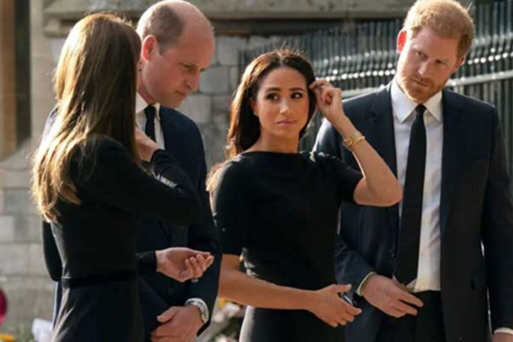Meghan Markle sidelined by Prince Harry in shocking reuinon with William